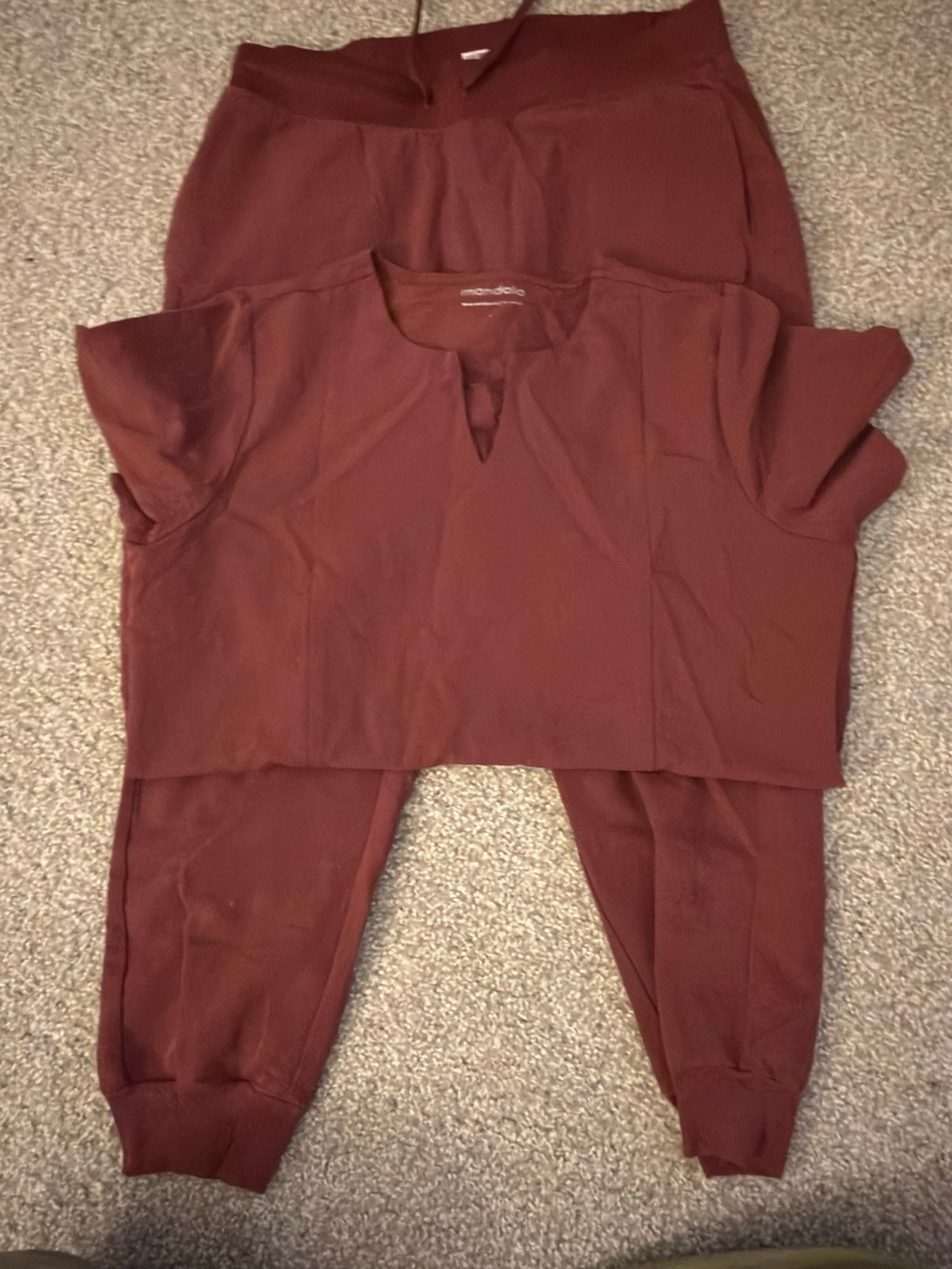 Mandala scrub set.  Large Top. Large Petite Bottoms